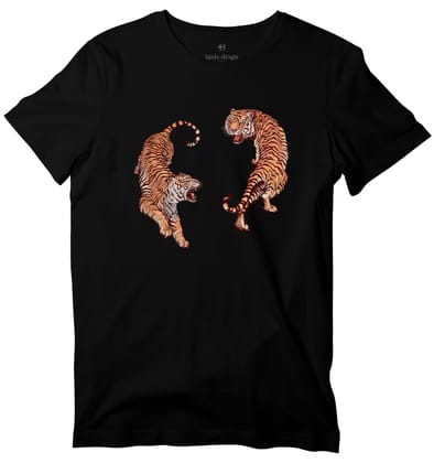 Two Tigers T-shirt-36 - XS / Black
