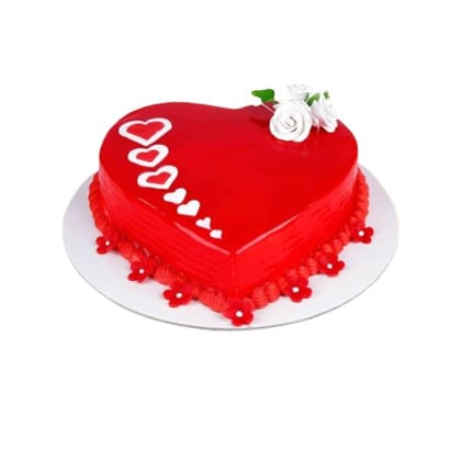 Small Red Heart Cake