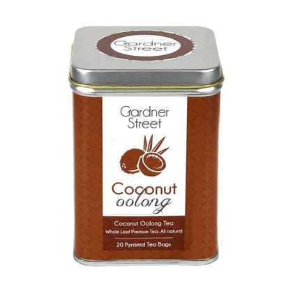 Gardner Street Tea - COCONUT OOLONG - 20 PYRAMID TEA BAGS