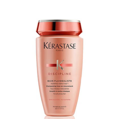 Kérastase Discipline Fluidealiste Anti-Frizz Shampoo | Sulphate-Free Shampoo for Frizzy Hair | Infused with Morpho-Kératine, Surface Perfector & High Precision Care Agent | 250ml Kérastase Discipline Fluidealiste Anti-Frizz Shampoo | Sulphate-Free Shampo
