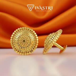 Vivastri Ravishing 1 Gram Gold Plated Alloy Stud Earrings for Women & Girls - VIVA2869ERG Vivastri Ravishing 1 Gram Gold Plated Alloy Stud Earrings for Women & Girls - VIVA2869ERG