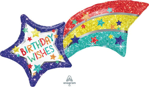 Birthday Wishes Shooting Star Balloon 27" P35 - Party and Festive Needs | Buy online on ZillyBuy