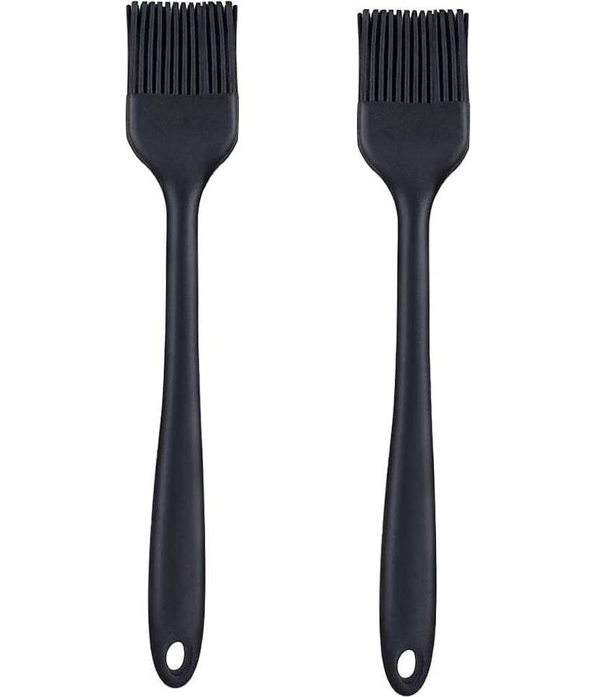 Baskety Black Silicone Basting Brush Spatula ( Pack of 2 )