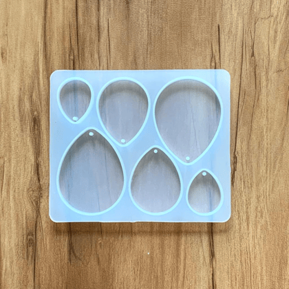6 Cavity Drop Shape Resin Mould