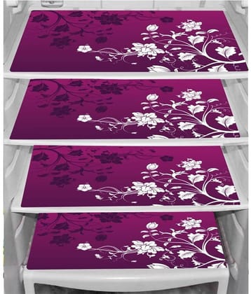 Revexo Set of 4 PVC Multi Fridge Mats ( 11 In X 17 In)