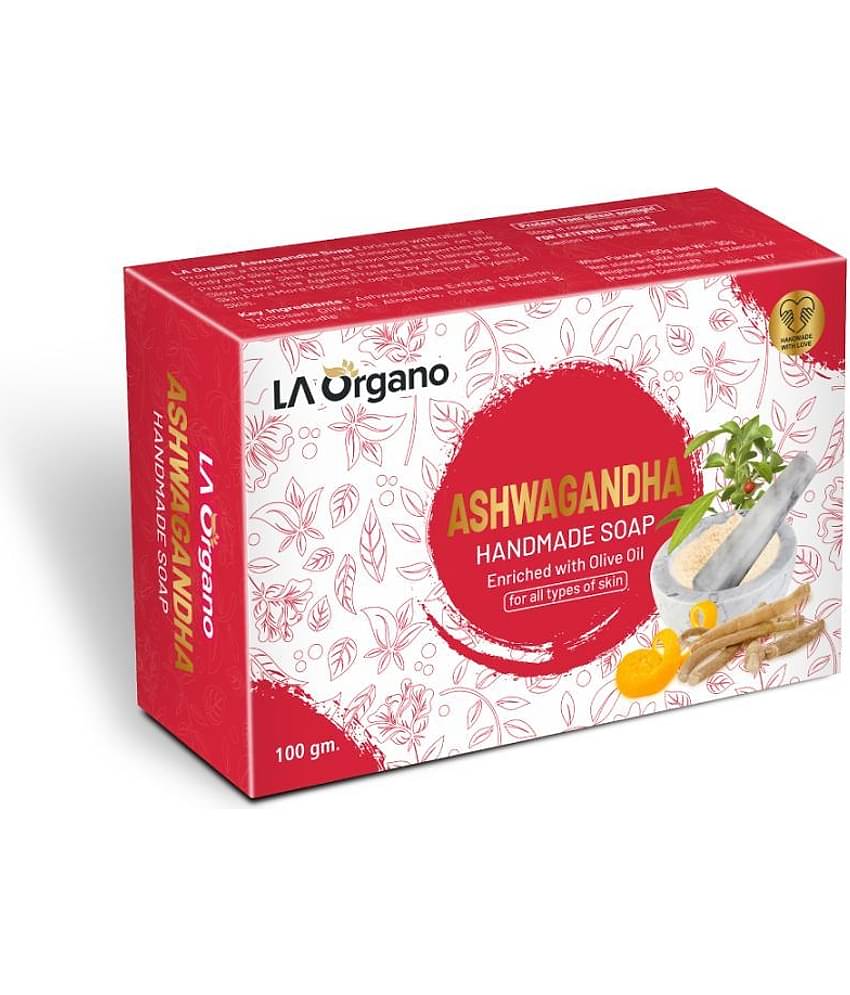 LA ORGNO Ashwgandha Handmade Natural Bath Soap Bathing Bar 100 g
