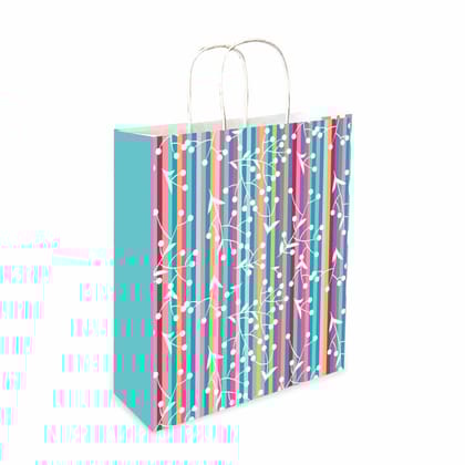 90 GSM Spring Printed Design Attractive Small Party Paper Gift Bags, Ideal For Birthday Return Gifts, Kids Party, & Gifting On Special Occasions (Size:9.4x7.9x3 inch) -  12 90 GSM Spring Printed Design Attractive Small Party Paper Gift Bags, Ideal For Birthday Return Gifts, Kids Party, & Gifting On Special Occasions (Size:9.4x7.9x3 inch) -  12
