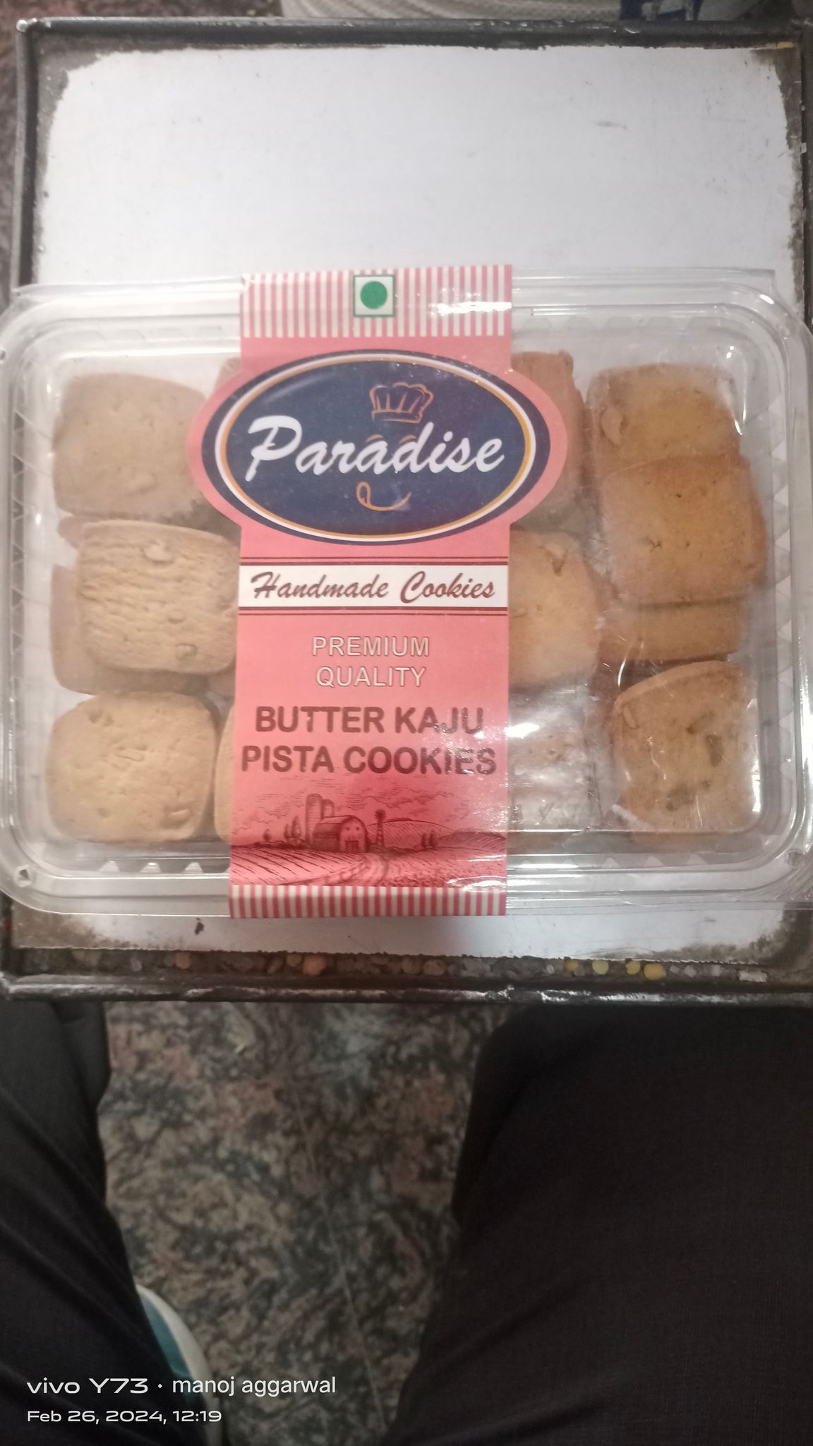 Paradise Handmade cookies Pista cookies Butter kaju 