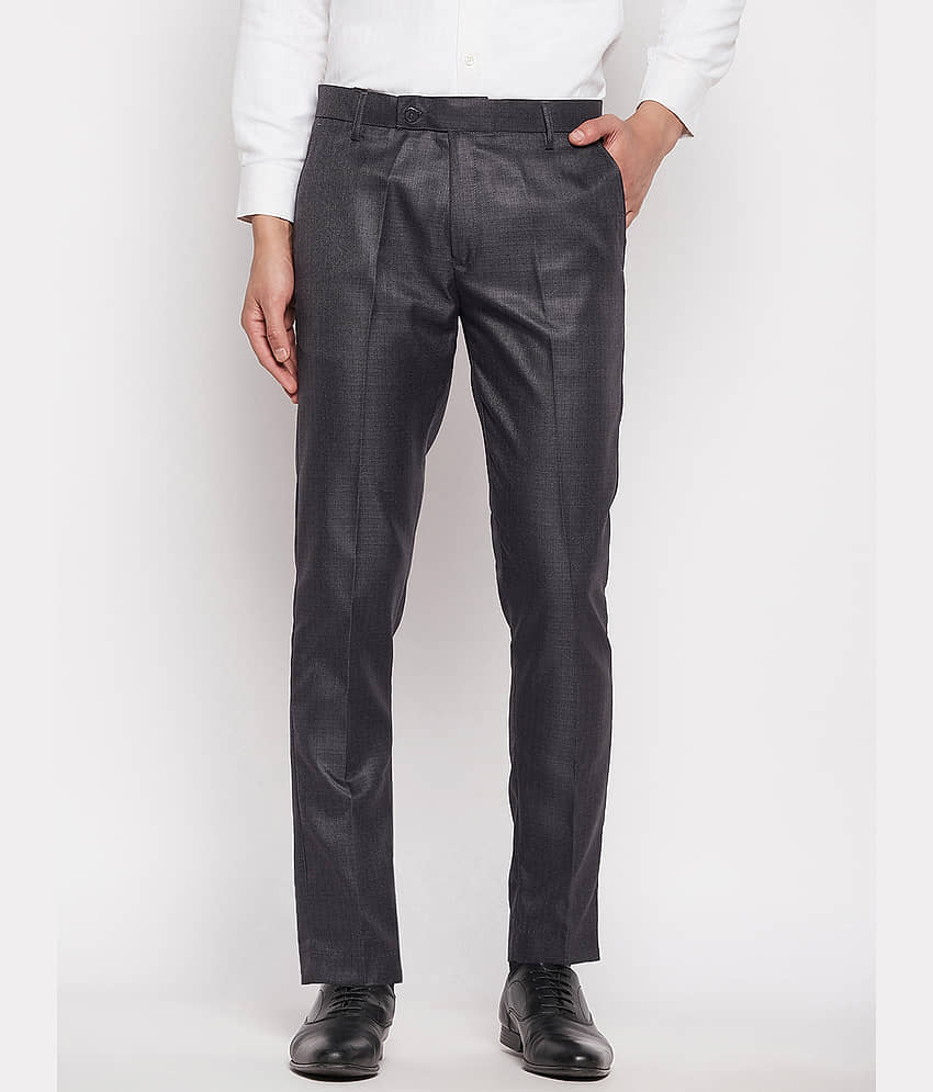 VEI SASTRE Grey Slim Formal Trouser ( Pack of 1 )