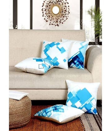 BELLA TRUE Set of 5 Cushion Covers Abstract Themed ( 40 x 40 )