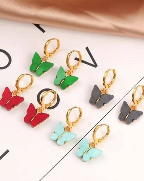 Pinapes Clip on Earrings for Women and Girls - Set of 4