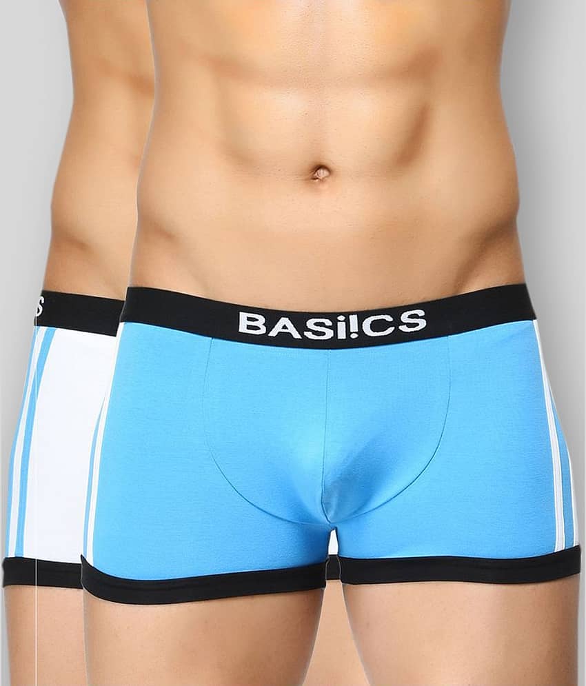 BASIICS By La Intimo Pack of 2 Cotton Trunk For Men's ( Multi )