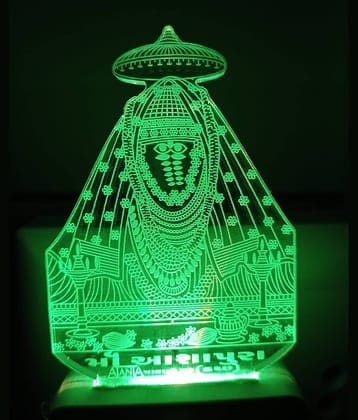 SUPERAJANTA ASHAPURA MA 2079 Night Lamp Multi - Pack of 1