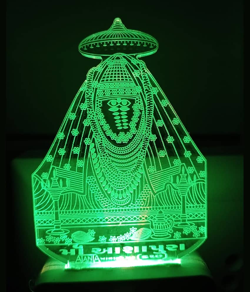 SUPERAJANTA ASHAPURA MA 2079 Night Lamp Multi - Pack of 1