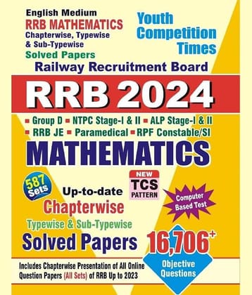 Youth Competition Times RRB Mathematics Chapterwise Solved Papers | ENGLISH MEDIUM Paperback