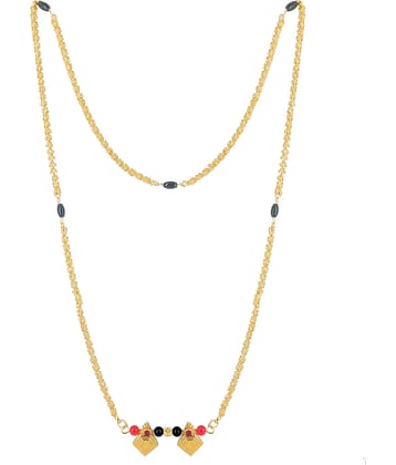JIPPA - Golden Mangalsutra ( Pack of 1 )