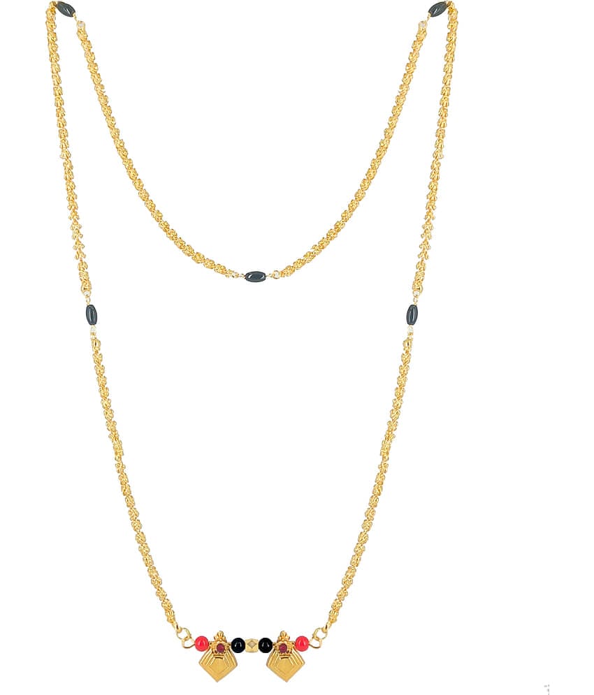 JIPPA - Golden Mangalsutra ( Pack of 1 )