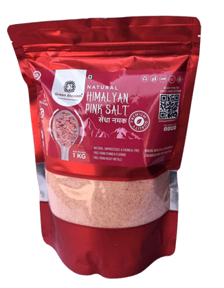 Natural Himalayan Pink Salt - 1 kg  by green blossom agritech ventures private limited