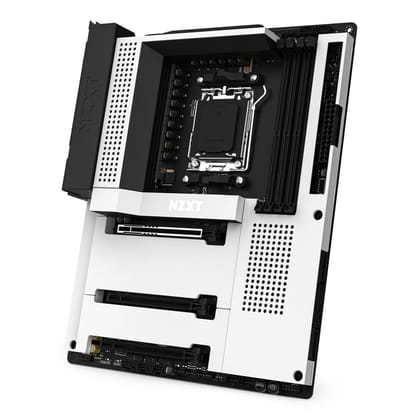 NZXT N7 B650E AMD B650 chipset (Supports AMD 7000 Series CPUs), ATX Gaming Motherboard, Integrated Rear I/O Shield, WiFi 6 connectivity,N7-B65XT-W1 (White)