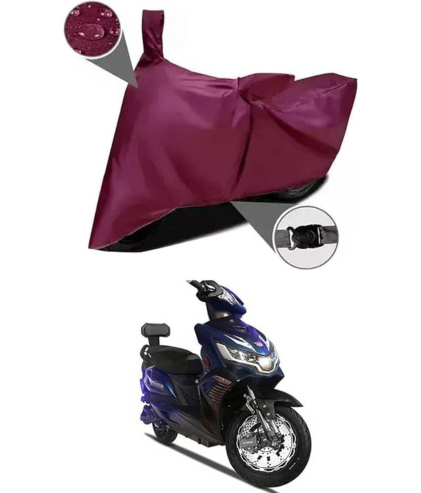 EGAL Bike Body Cover for Okinawa ( Pack of 1 ) , Maroon