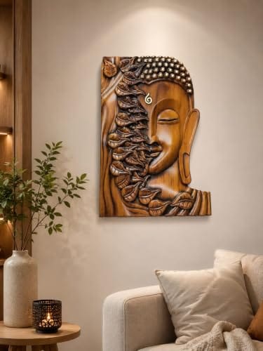 Wall Art Panel, Brown 3D Relief