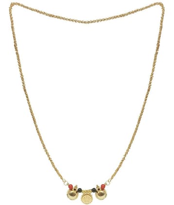 JIPPA - Golden Mangalsutra ( Pack of 1 )
