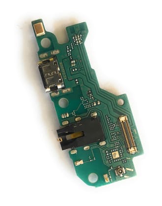 Exelent Charging Port Mic Board Socket Pin Sub PCB Connector Headphone Earphone Audio Jack Dock USB Charger Flex Strip for Samsung M30, Black