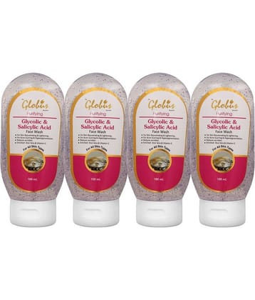 Globus Remedies  Glycolic  and Salicylic Acid  Face Wash 100 ml Pack of 4