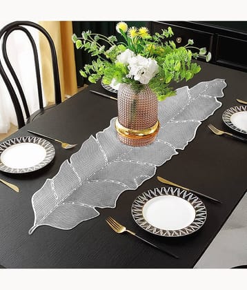 PVC 4 Seater Table Runner ( 95 cm x 33 cm ) Single - Silver