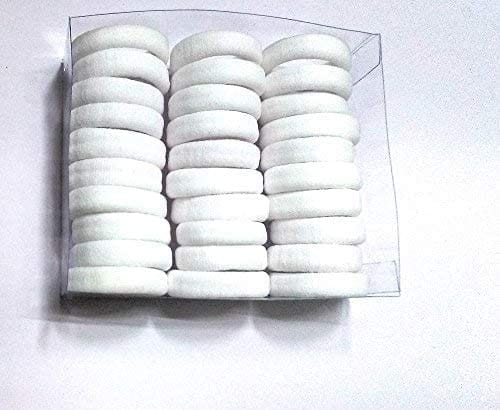 Nawani Long-Lasting White Rubber Band for Hair -30 Pieces - Watch Strap Band | Buy online on ZillyBuy