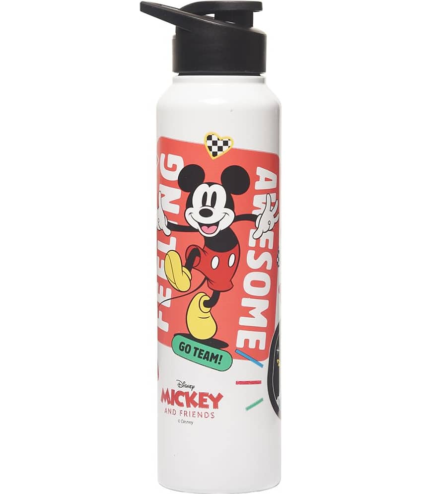 Gluman - Disney Mickey Unica Multicolor School Water Bottle 1000 mL ( Set of 1 )