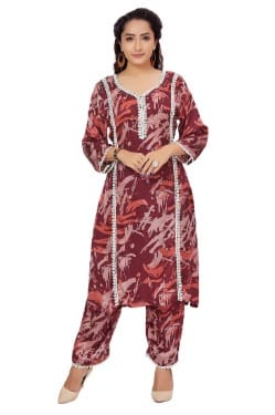 Pakistani Dress (Kurti and Pant Set) - 5XL - Fashion By Palak Jain