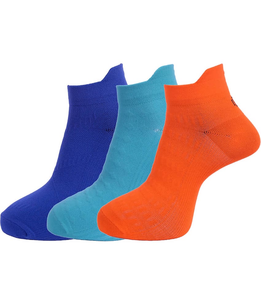 Dollar - Nylon Men's Solid Multicolor Ankle Length Socks ( Pack of 3 )