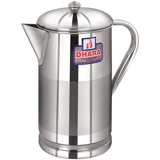 Dhara Stainless Steel Slimline Water Jug 1000 1 L Water Jug