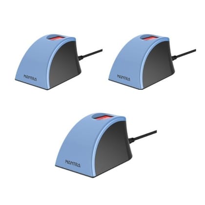 Mantra MFS110 with Aadhaar RD Service L1 Biometric Fingerprint Scanner - Pack of 3