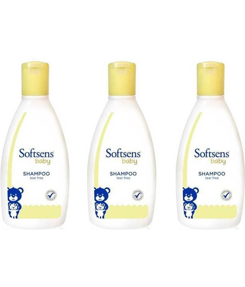 Softsens Baby TEAR FREE Shampoo Mild, Hypoallergenic , Paraben & Sufate Free 200ml, Pack of 3