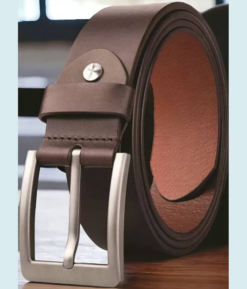 Elite Crafts - Brown 100% Leather Men's Formal Belt ( Pack of 1 )
