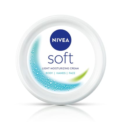 NIVEA Soft Light Moisturizer For Face, Hand & Body, Instant Hydration, Non-Greasy Cream With Vitamin E & Jojoba Oil, 100ml NIVEA Soft Light Moisturizer For Face, Hand & Body, Instant Hydration, Non-Greasy Cream With Vitamin E & Jojoba Oil, 100ml - 100 ml
