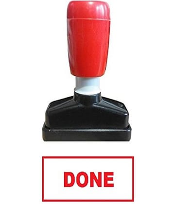 Dey's Stationery Store Done Pre-Inked Rubber Stamp Office Stationary Message - Done( Red Pack of 1 )