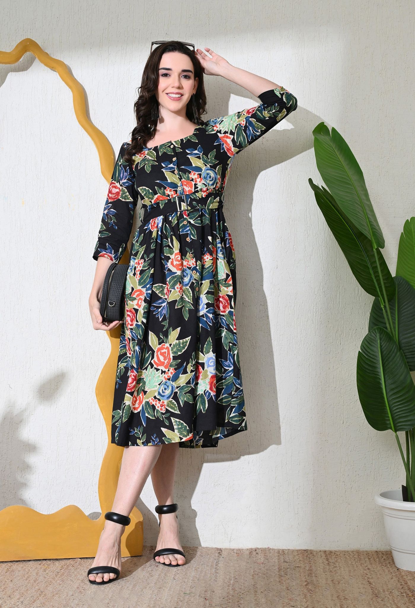 Norway Belt Dress-M / Black