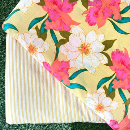 Pure cotton top and bottom set (2.5 mtr top, 2.5 mtr bottom)-As shown in picture / 2.5 mtr each / Pure cotton