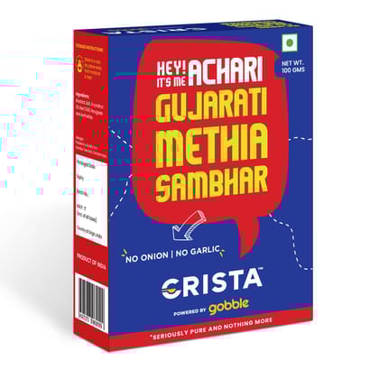 CRISTA Achari Gujarati Methia Sambhar, 100 gm