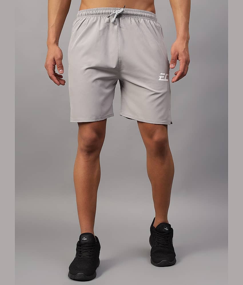 Frencho Grey Polyester Men's Shorts ( Pack of 1 )