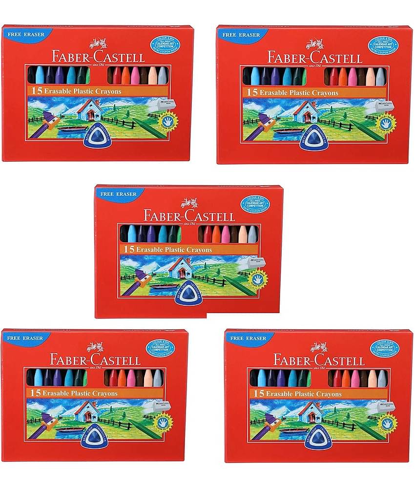 Faber Castell - Other PLASTIC CRAYON (Pack of 6)