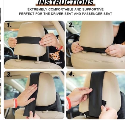 Car Neck Headrest Memory Foam Pillow (1 Pc):