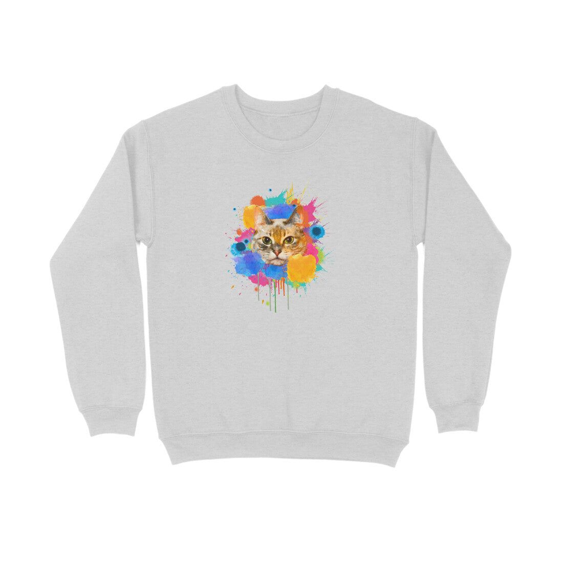 Sweatshirt (Men) - Splishy Splashy Cat (8 Colours)