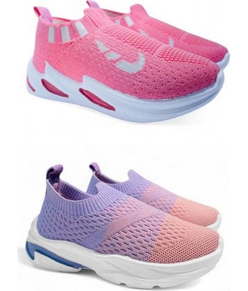 Fabbmate - Purple Boy's Sneakers ( 2 Pairs )