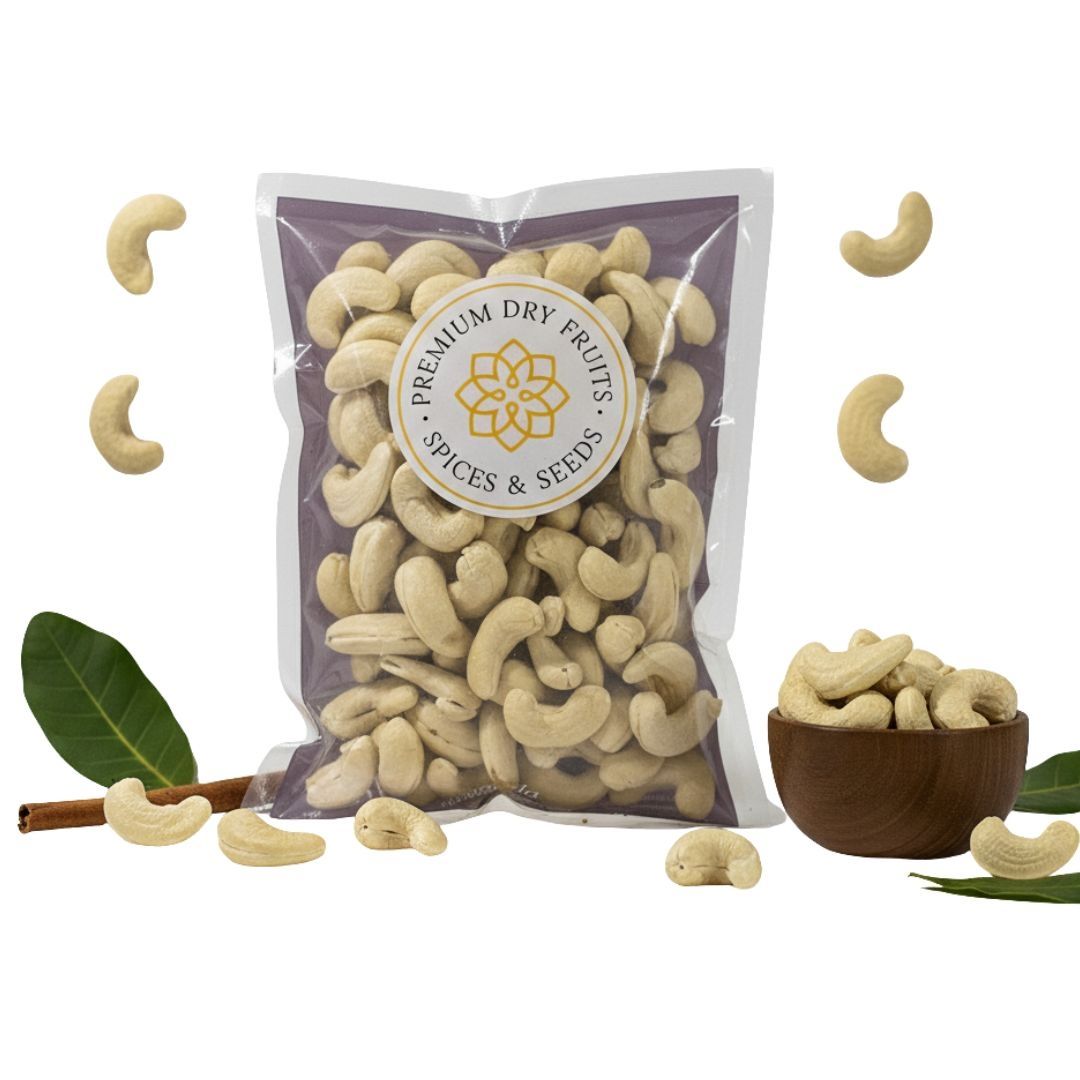 Rasda Cashew Nuts Kernels Premium – Large Whole Cashews (W180) - 100g