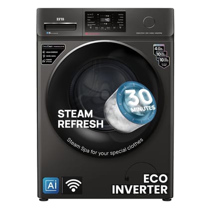 IFB 9 Kg 5 Star, DeepClean Technology, AI Powered, WiFi, Fully Automatic Front Load Washing Machine (EXECUTIVE OXN 9014 CMS, PowerSteam, 9 Swirl, Steam Refresh, Inbuilt Heater, Eco Inverter, Onyx) IFB 9 Kg 5 Star, DeepClean Technology, AI Powered, WiFi, 