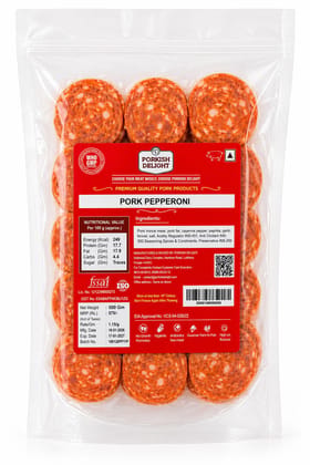 Porkish Delight Premium Pork Pepperoni, 500g